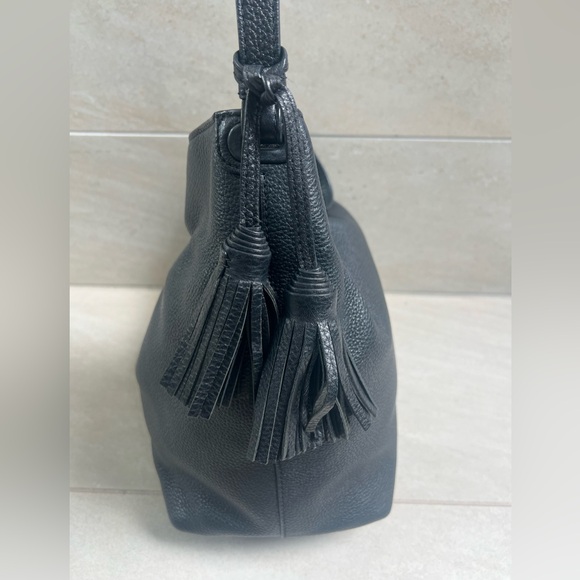 Tory Burch THEA HOBO black leather bag - Picture 3 of 15